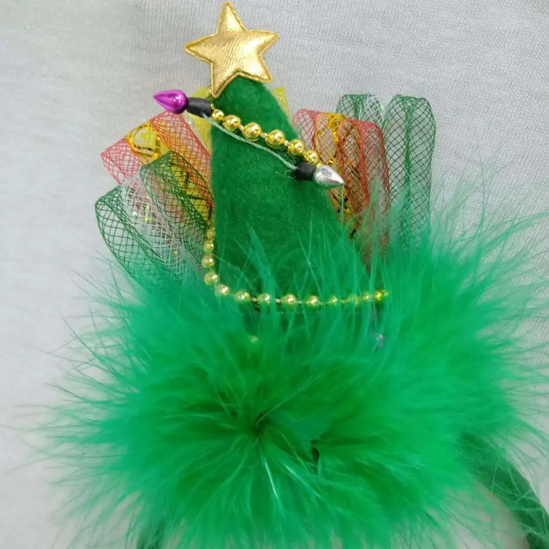 Рождественский обруч для волос комплект из четырех группа детей милая повязка на