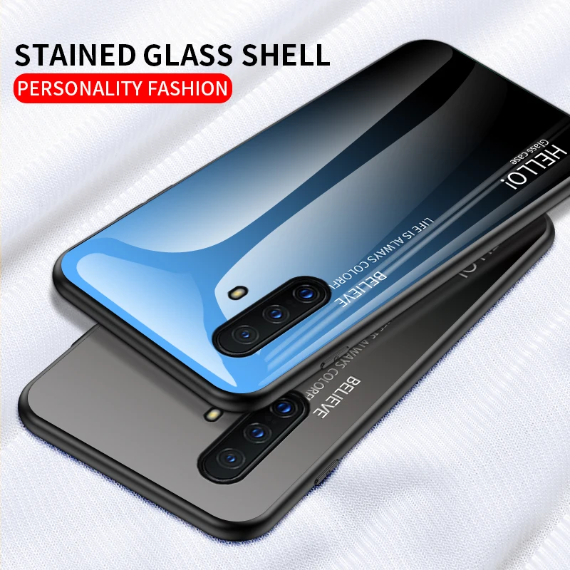 Модный чехол для телефона из витражного стекла vivo X30 X30Pro 5G задние крышки оболочка