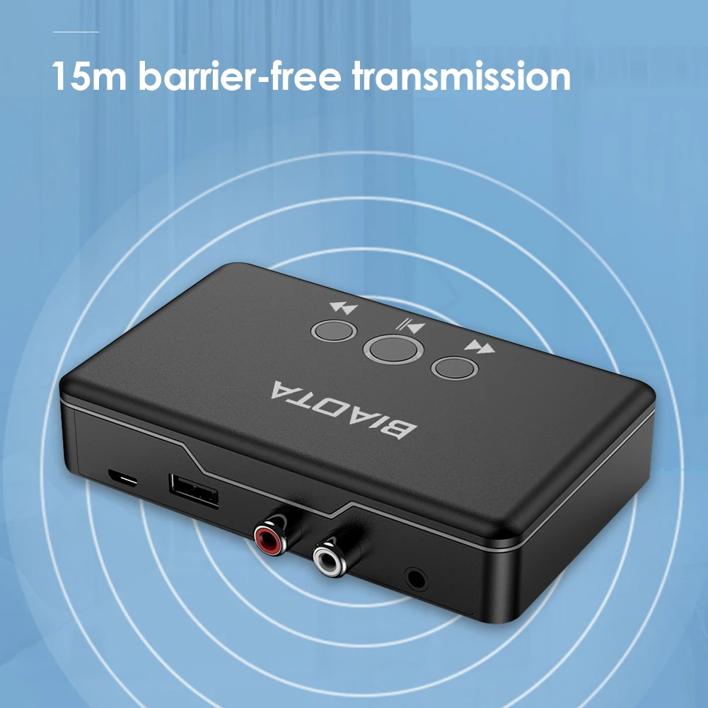 

B30 Mini 3.5mm AUX RCA Stereo Kit Bluetooth-compatible 5.0 Audio Receiver 3.5mm Stereo Music Wireless Adapter for PC Car