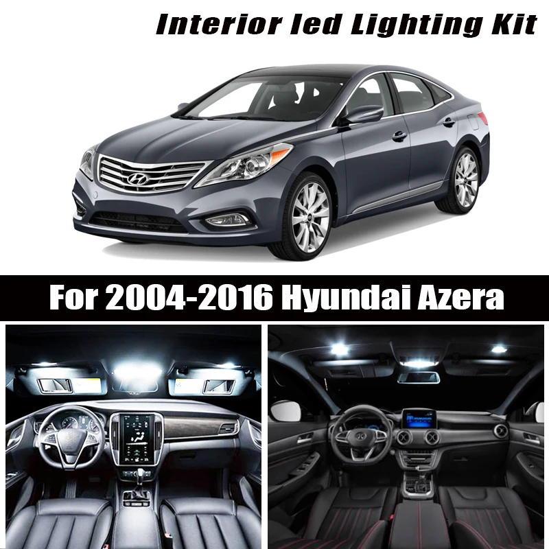 Для 2006 2017 Hyundai Azera белые автомобильные аксессуары Canbus без ошибок светодиодный