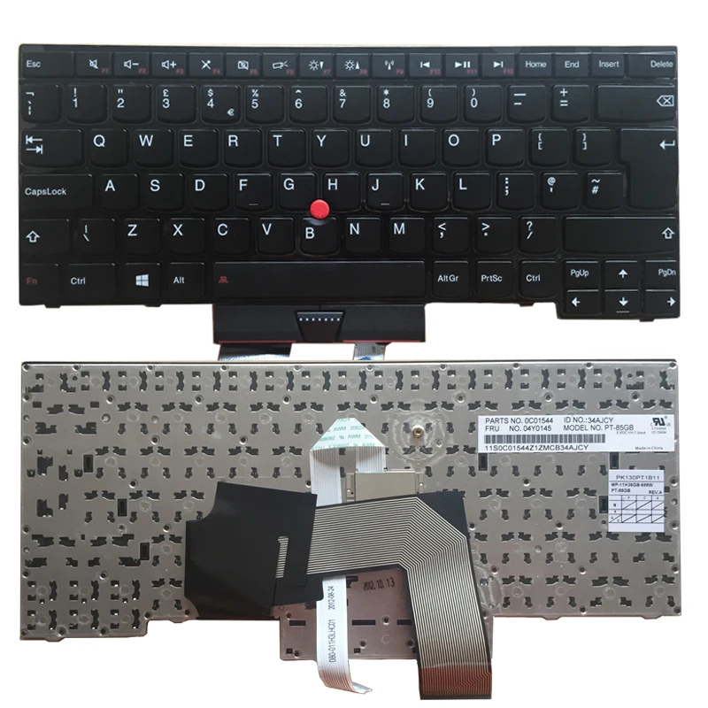 Клавиатура для ноутбука Lenovo ThinkPad E430 E430C E430S E330 S430 английская клавиатура черная без