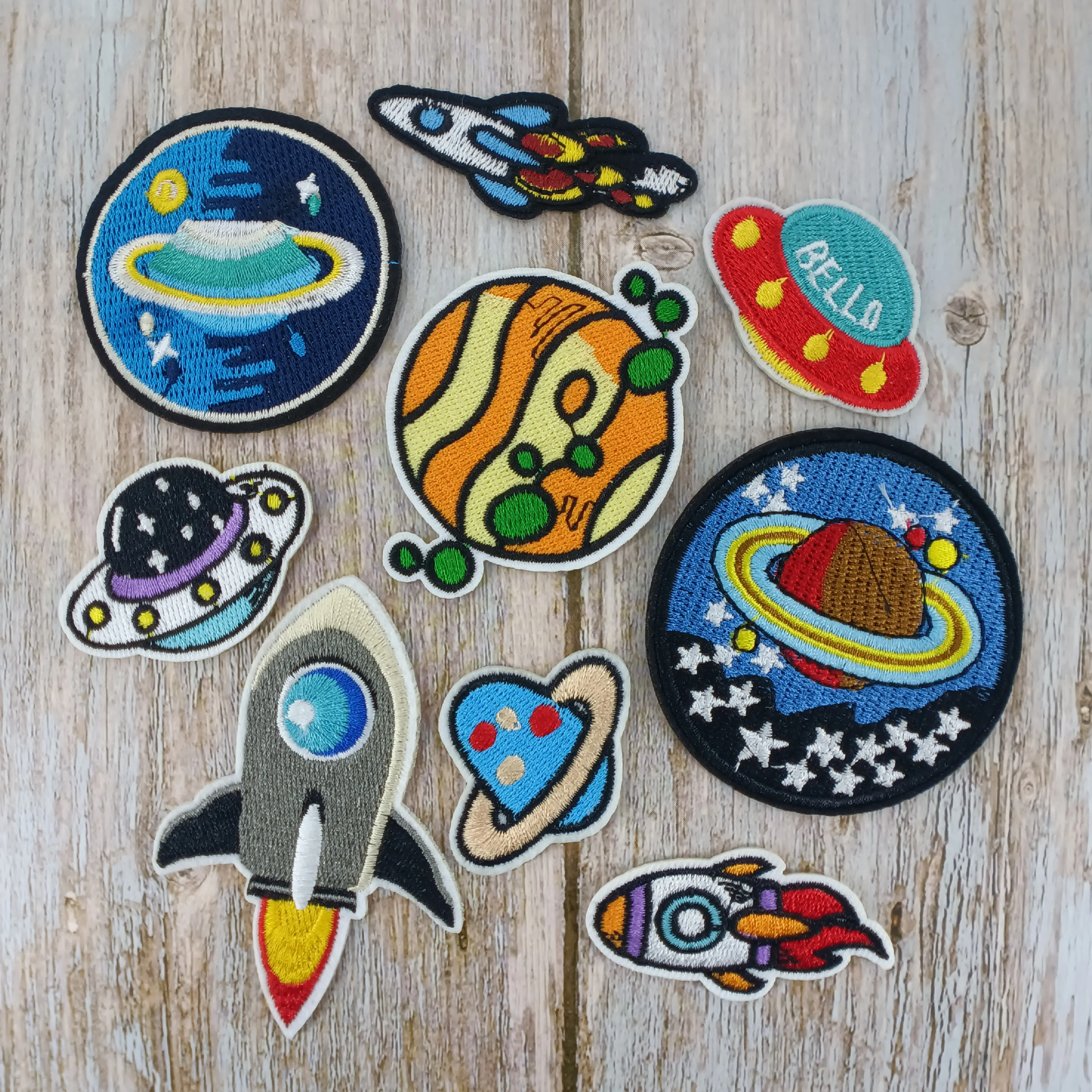 Плавкий патч с вышивкой Ван Гога термоклейкие полосы космонавтом для одежды | Дом