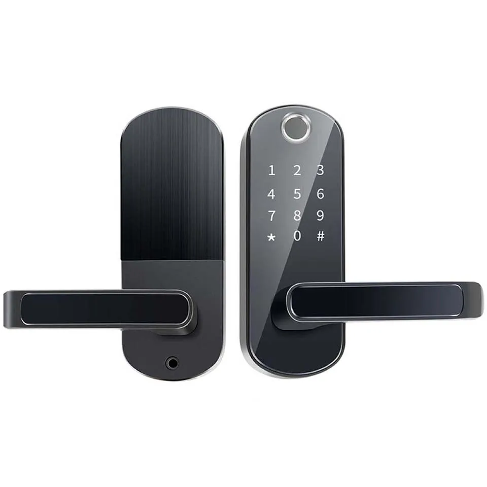 

Airbnb renting house condo apartment touchpad bluetooth digital fingerprint wifi smart lever handle door lock