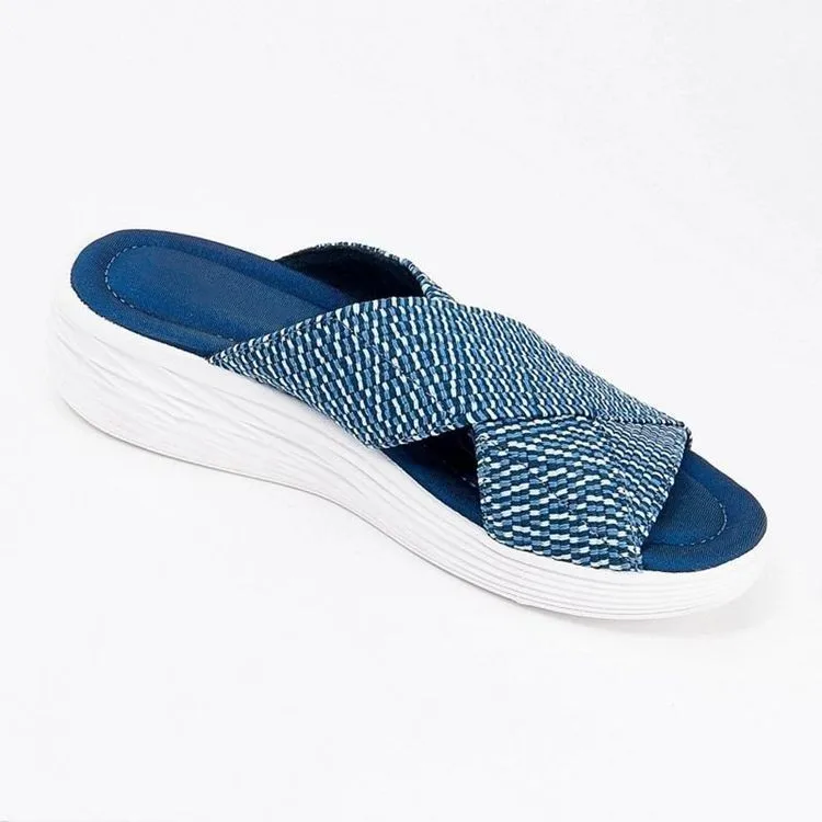 

Women's Shoes Ladies Casual Sandals Plus Size Slippers Women Fashion Thick Bottom Slope with Non-slip Wear Beach Sandals