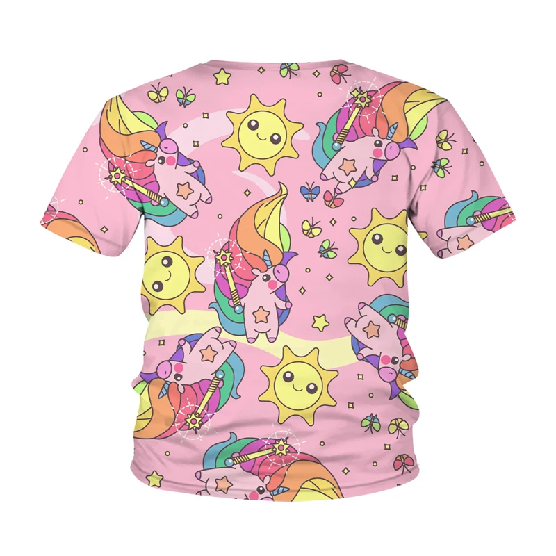 

2021 New kids hot Summer 3D printing fashion children's T-shirt cartoon Casual cool T-shirt street clothing 4T-14T Streetwear
