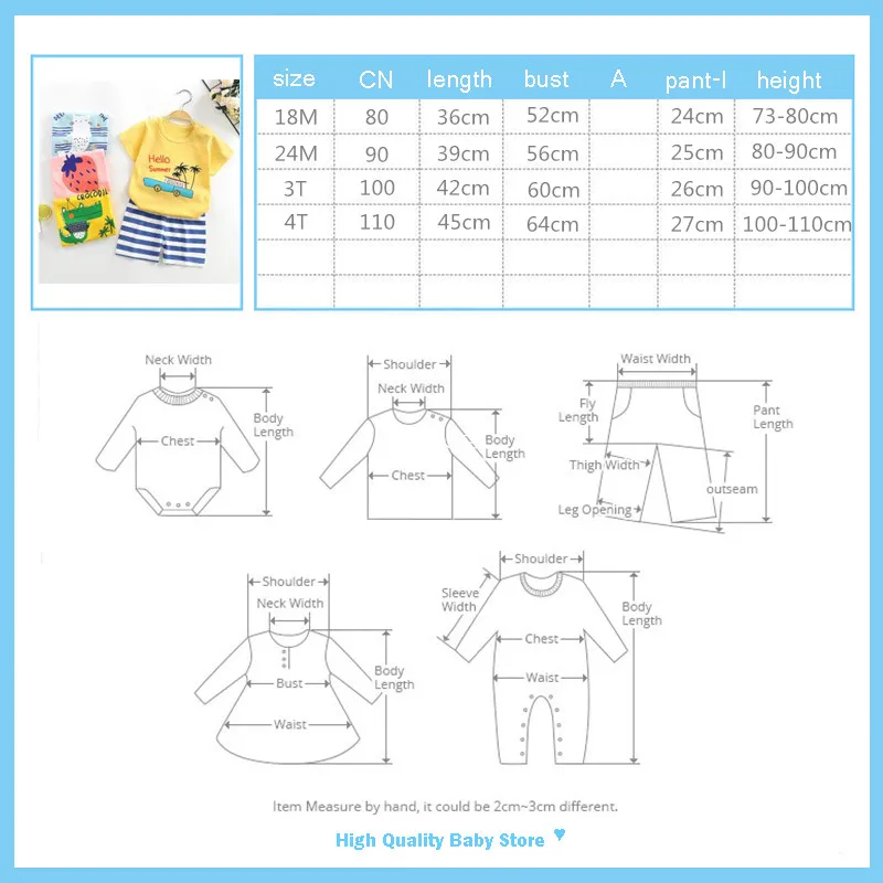 Летний детский костюм с коротким рукавом одежда из чистого хлопка для маленьких