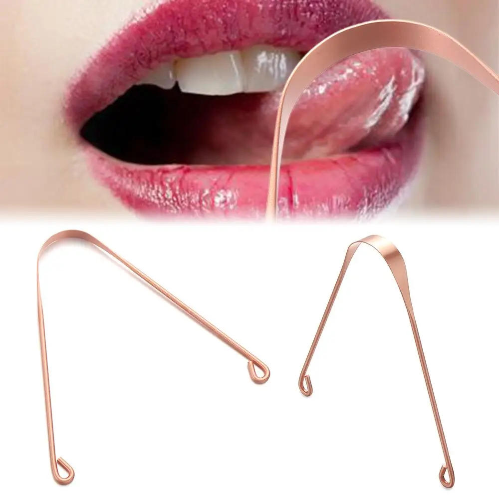 

1pcs Stainless Steel Tongue Scraper Cleaner Metal Cleaning Scraper for Unisex Tongue Toothbrush Dental Oral Care Hygiene Tool