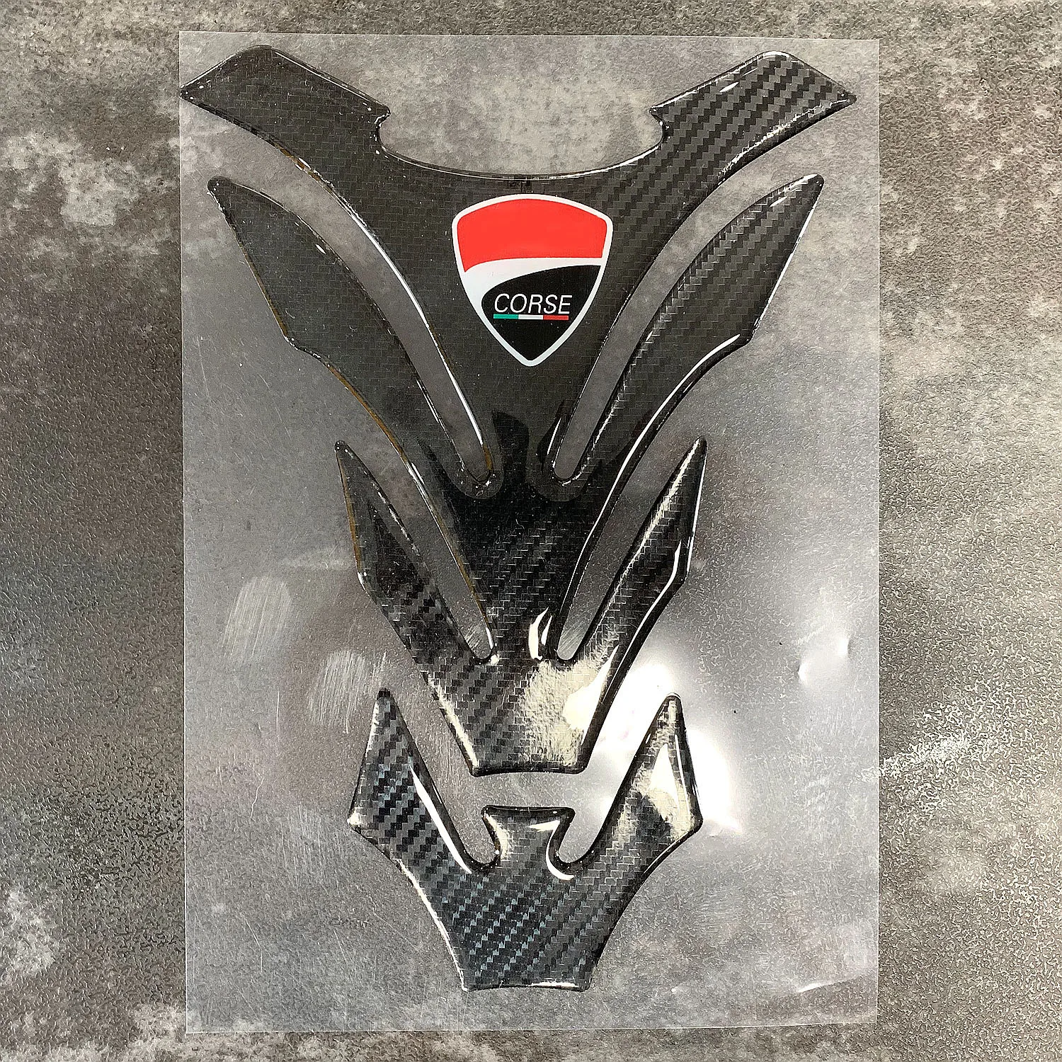 3D накладка на топливный бак мотоцикла углеродное волокно Защитная Наклейка для