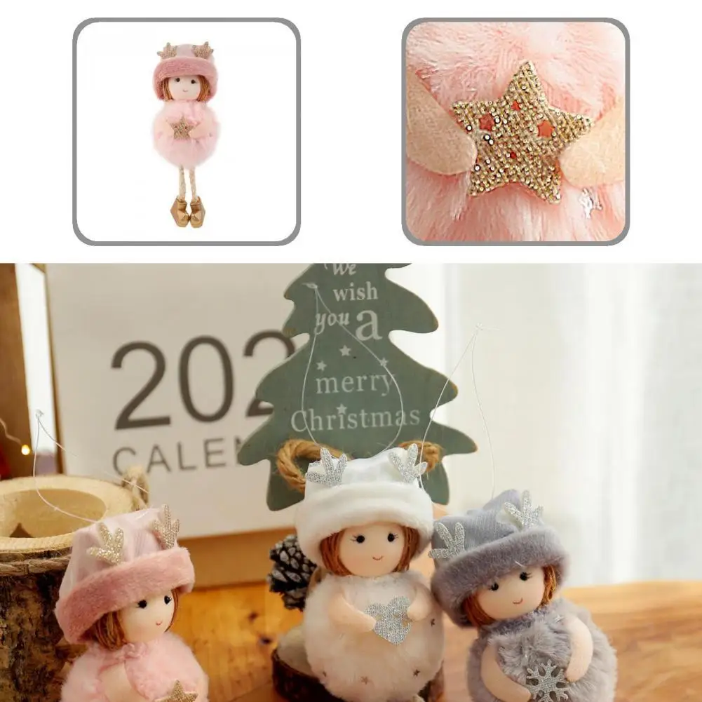 

Crushing Resistance Creative Hanging Angel Xmas Tree Pendant Fabric Hanging Pendant Girl Shape Party Supplies