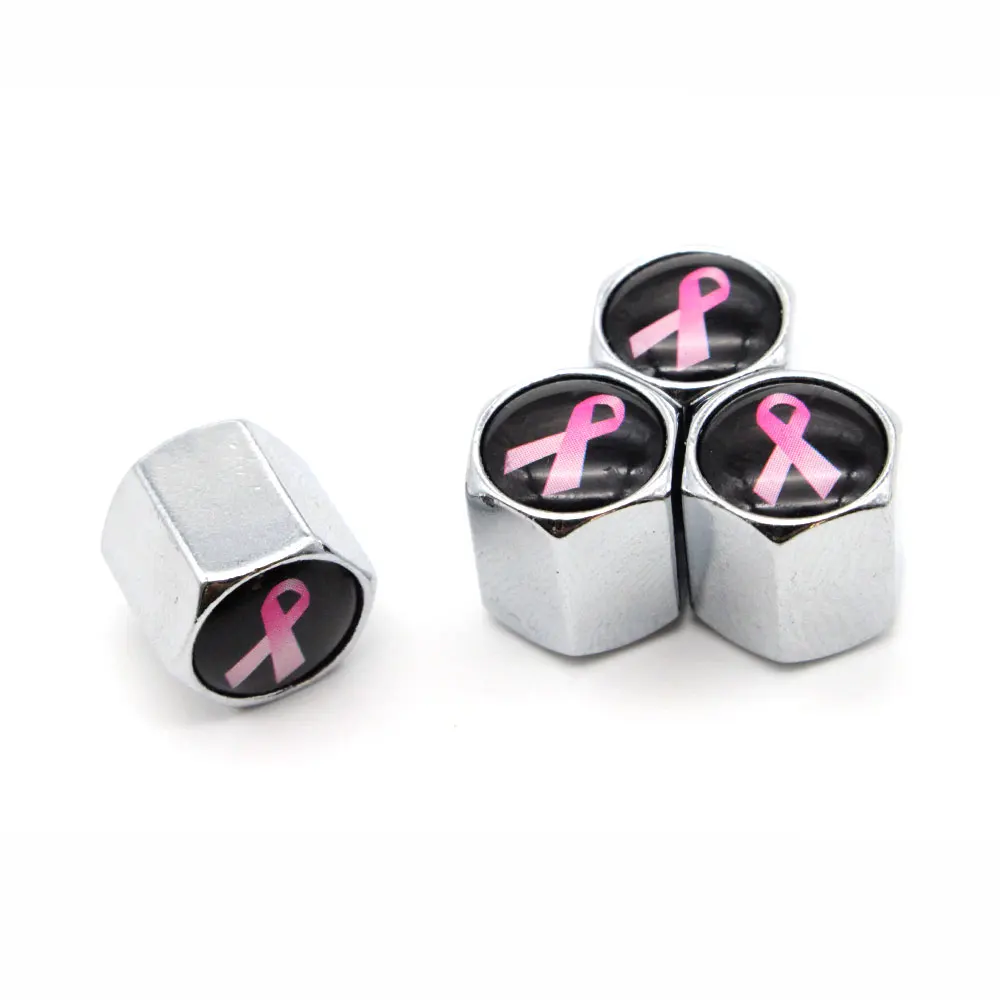 4 шт./компл. цинковый сплав розовая лента стиль крышка на стержень клапана шины