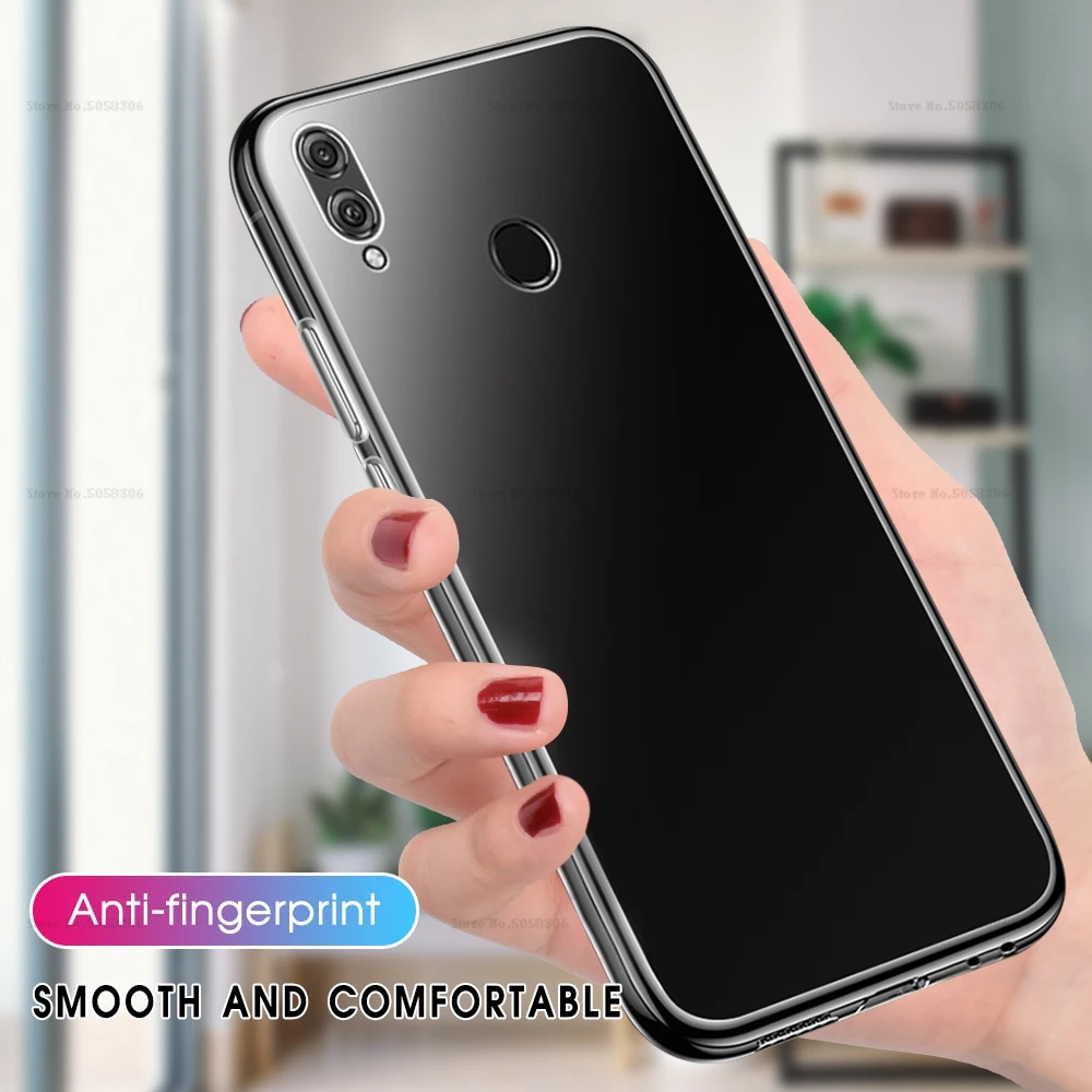 Мягкий ТПУ чехол для телефона Honor 8X силиконовый защитный прозрачный Huawei P30 P20 Lite Mate