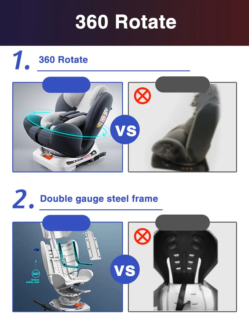 Детское автокресло поворот на 360 градусов детское безопасное сиденье isofix