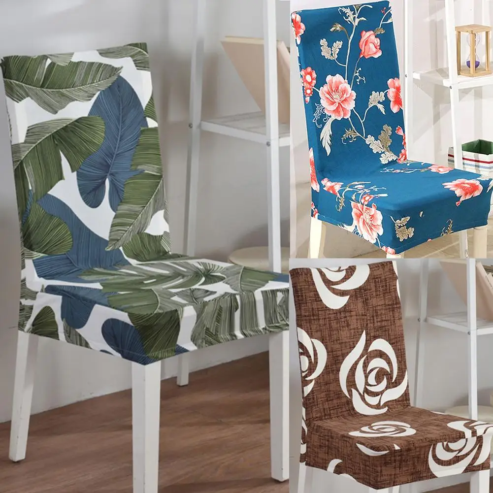 1 шт. чехлы для стульев с принтом универсальные эластичные моющиеся Сменные Чехлы
