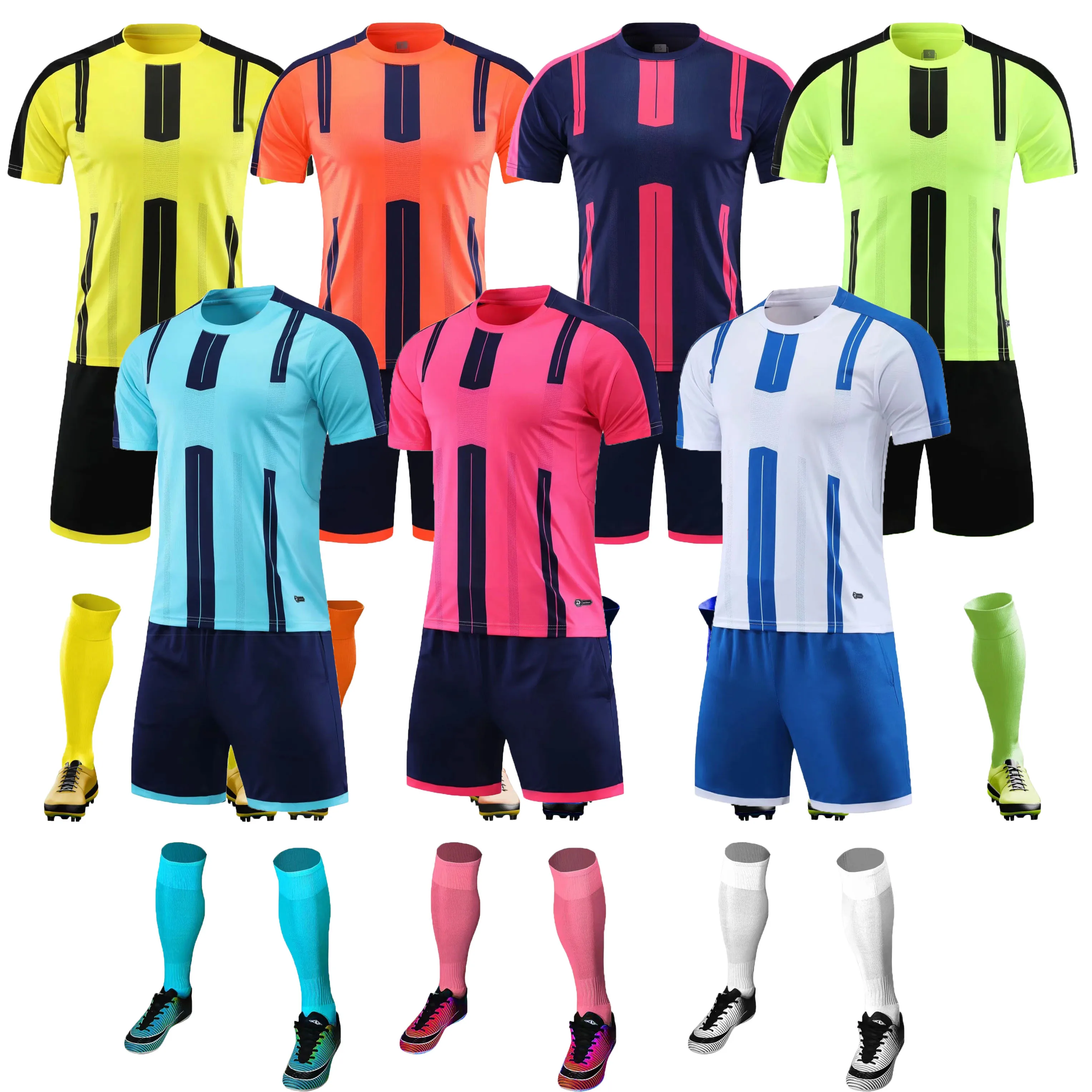 

DIY soccer jersey kids Men survetement football tracksuit Youth soccer kit Shorts With Pocket uniformes de futbol retro Jersey