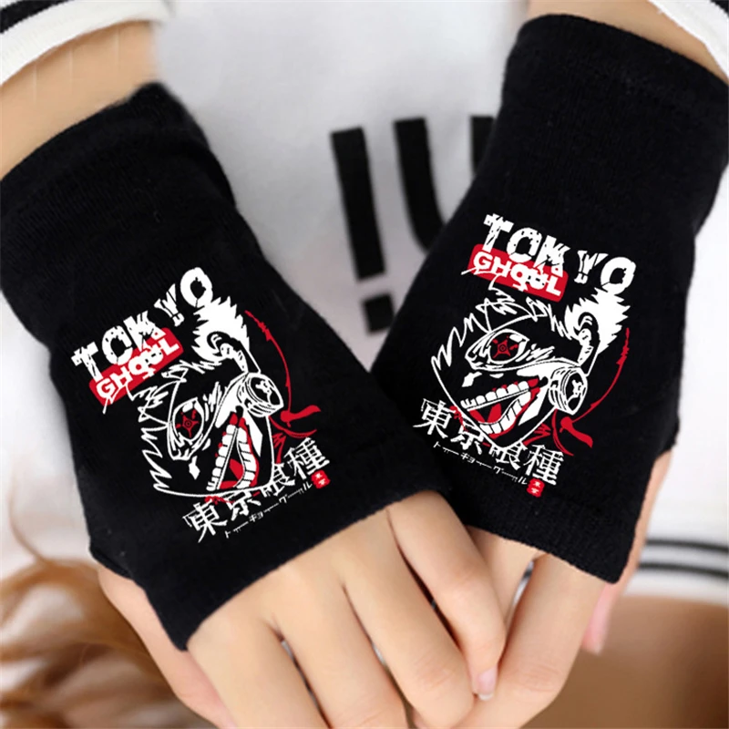 Перчатки для косплея мужчин и женщин из аниме Токийский Гуль теплые хлопковые
