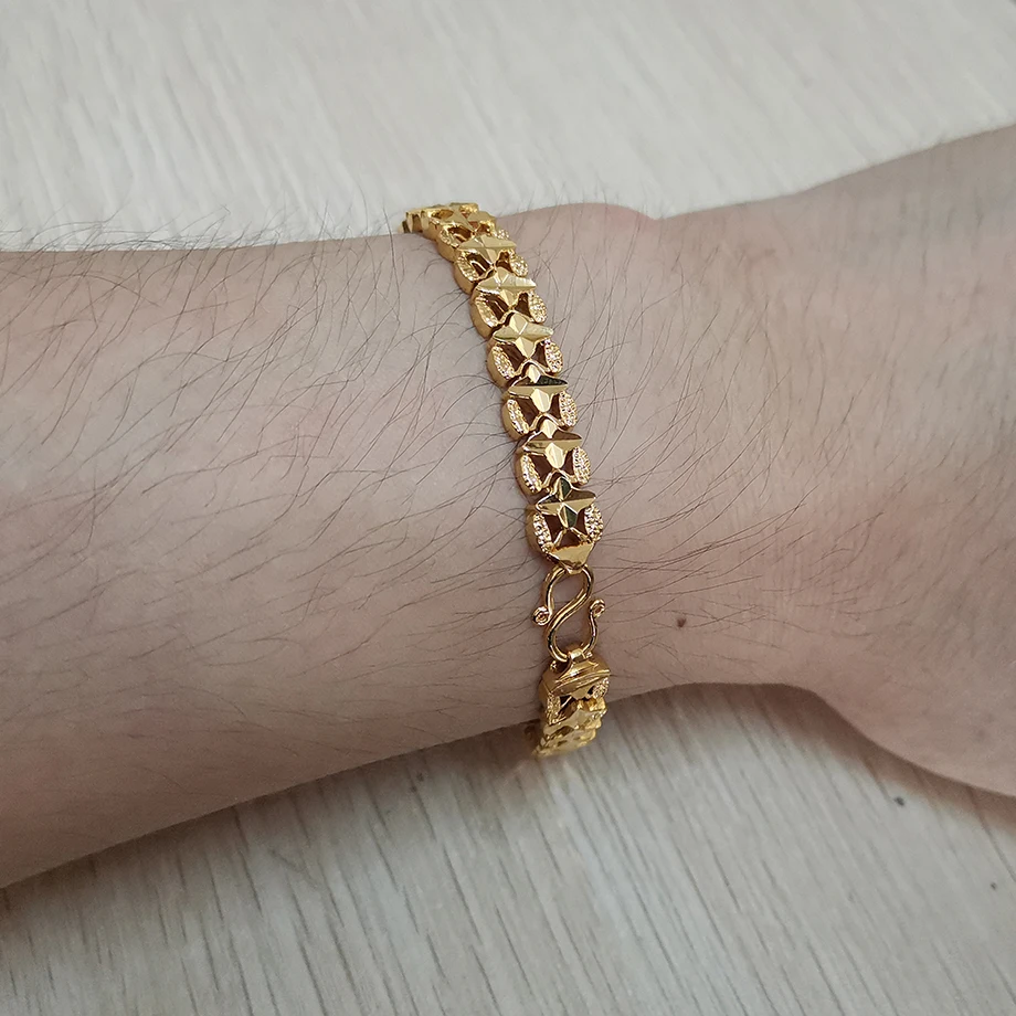 Браслет с цепочкой для женщин и мужчин Ювелирное Украшение плетением из звёзд 7