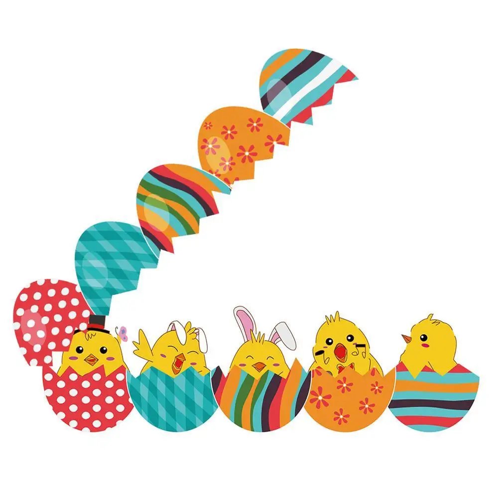

Easter Chick Car Sticker Rear Windshield Wiper Sticker Flexible PVC Wiper Sticker Car Rear Window Decoration Car Sticker