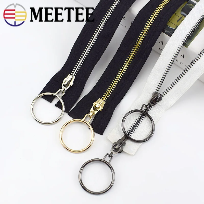 Металлические молнии Meetee 5 #85 см 120 2 шт. открытые двойные слайдеры молния для шитья