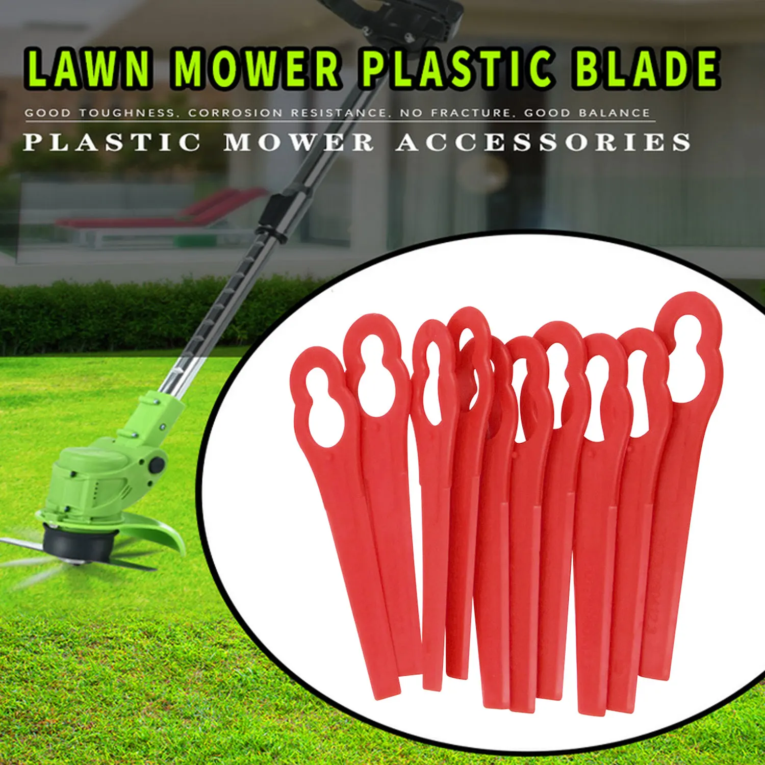 Пластиковая садовая газонокосилка 20 шт. 60 сменные лезвия для триммера травы