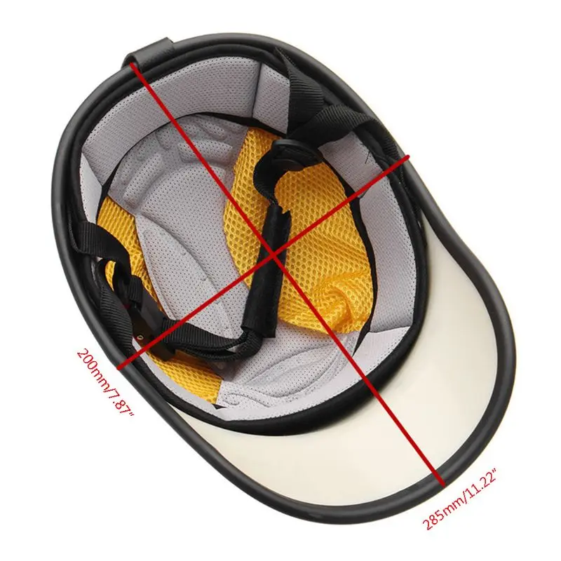 

Motorcycle Half Helmet Baseball Cap Half Face Helmet Anti-UV Safety Hard Hat