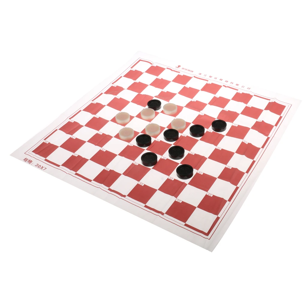 Портативные пластиковые международные шашки (шашки) набор 10x10 игровое