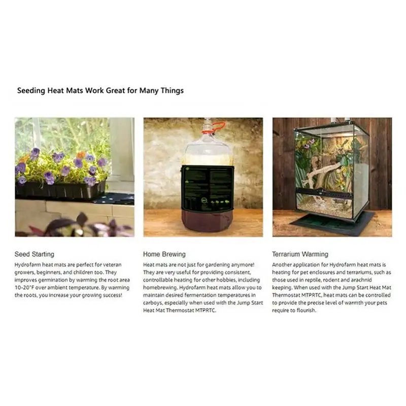 

Seedling Heating Mat 50x25cm Waterproof Plant Seed Germination Propagation Clone Starter Pad 110V/220V Garden Supplies