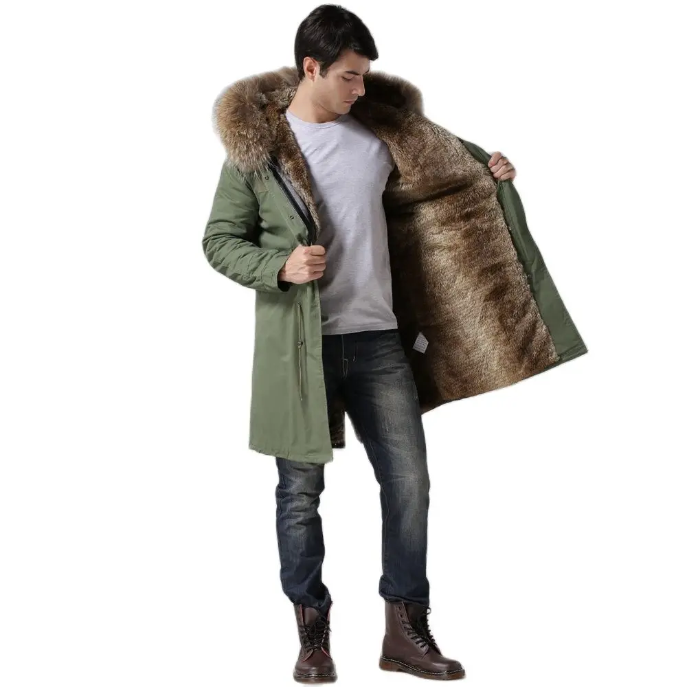 

Великолепная Классическая парка с натуральным искусственным мехом на осень и зиму