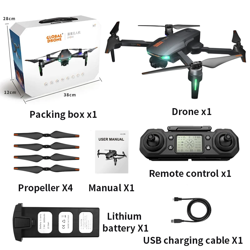 GPS 4K Drone 2 карданный стабилизатор для Профессиональный Дрон Квадрокоптер с