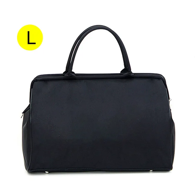 Solid Black L Bolsa, полосатая дорожная сумка для спортзала, фитнеса, сумки для багажа, для путешествий, спортивная сумка для женщин и мужчин, для спорта на открытом воздухе Tas XA46A - Цвет: Solid Black L