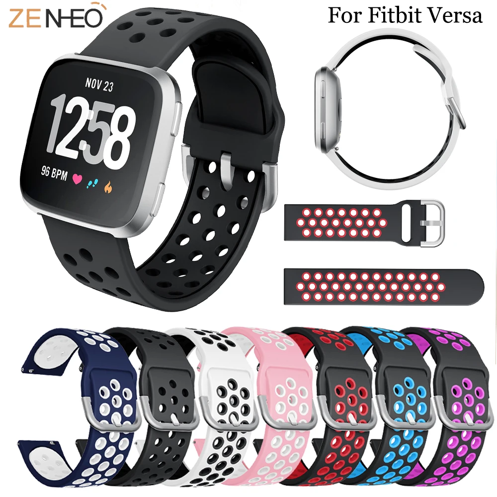 

Сменный ремешок для оригинального Fitbit Versa/Versa 2, мягкие силиконовые дышащие наручные аксессуары, ремешок для часов для Fitbit Versa lite
