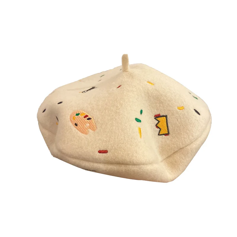 

wool Beret Lady Autumn Winter Warm Hats Female Elegant French FlatPainter Caps Boina para mujer sombreros pour femme Bonnet girl