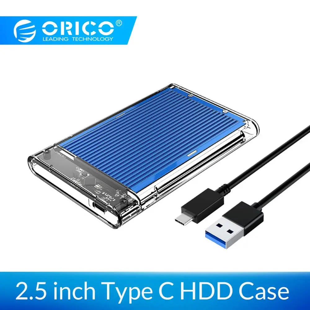 ORICO HDD корпус Чехол USB3.1 Gen1 Тип C HDD чехол 4 ТБ жесткий диск Внешний корпус Чехол 5 Гбит/с для Windows/Mac