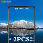 MOFi для Xiaomi POCO M3 закаленное стекло, защитная пленка PocoM3, полноэкранная защита, высокое разрешение, олеофобное покрытие, противоударное