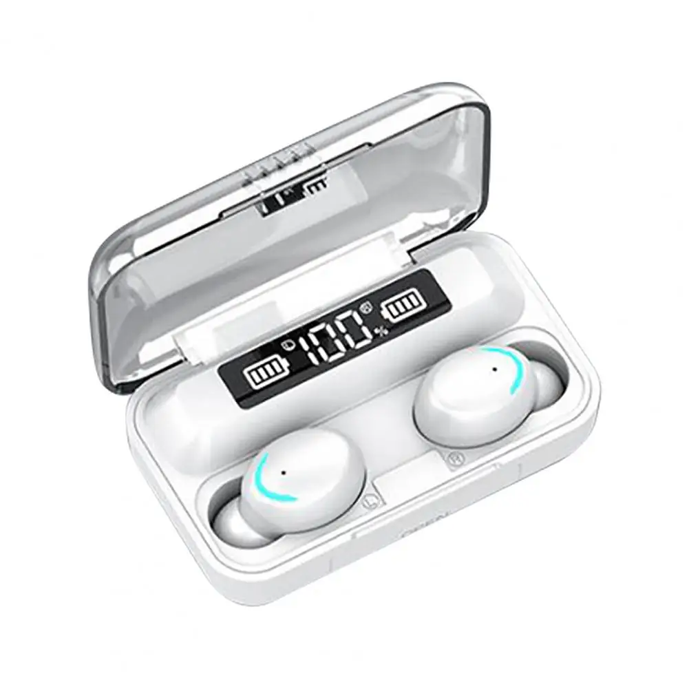 

F9-5C TWS Bluetooth 5.0 Rechargeable Smart-Touch Wireless Earphones with Mic