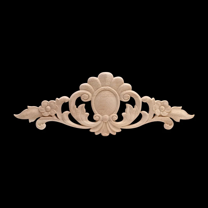 Европейская длинная аппликация деревянная мебель резьба по дереву декоративная