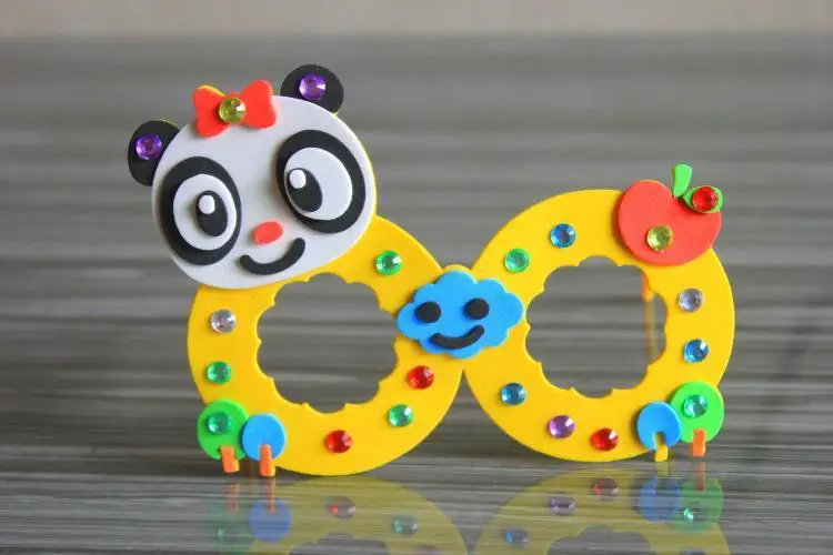 

Творческие очки «сделай сам», детская оправа для очков «сделай сам», обучающие материалы ручной работы, пазлы, ремесла, игрушки для младенце...