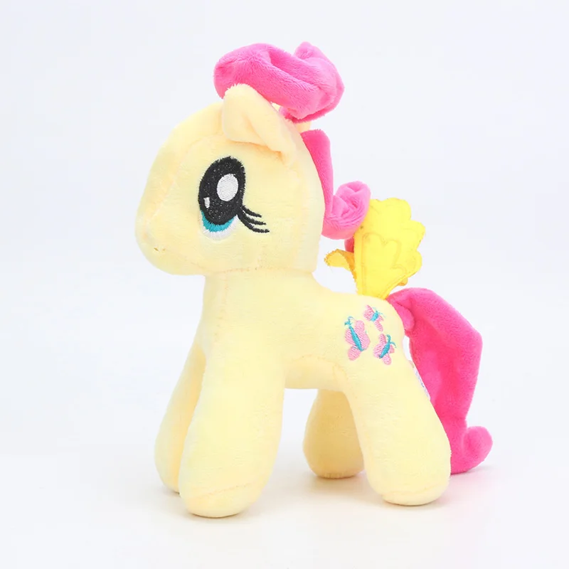 yellow 22 см игрушки My Little Pony friendly is Magic Princess Каденс селестрия Радуга Дэш Пинки Пай Рарити пони плюшевые мягкие куклы - Цвет: yellow