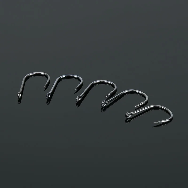 

1 Box 500Pcs With Hole Fish Jig Hooks Size 3# To 12# High-carbon Steel Fishing Hook Fish Lure Bait Tackles Fishing Accessories