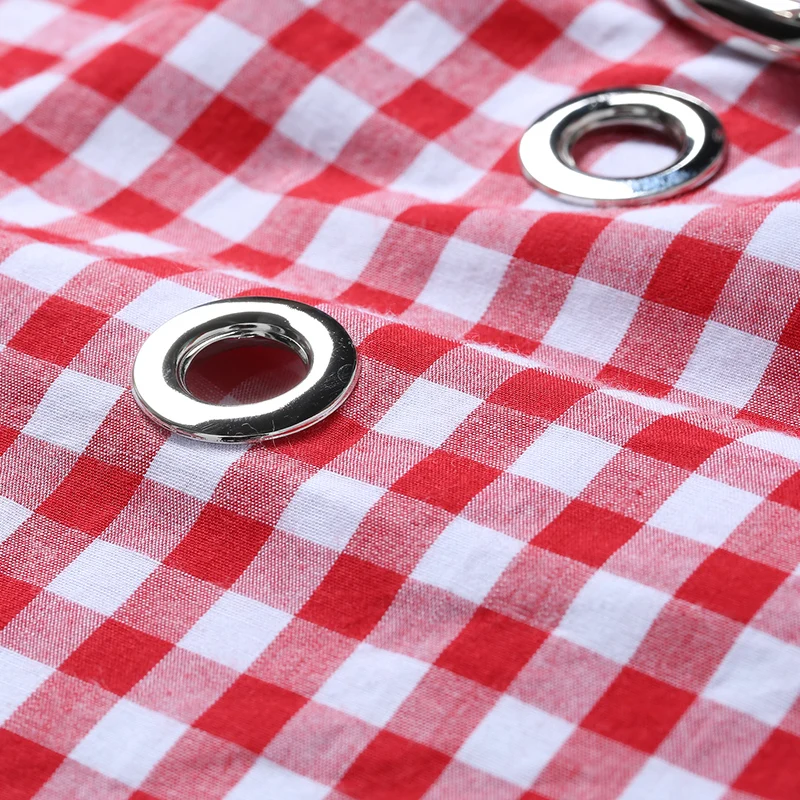 

2021 Spring Summer New Korean Plaid Long Sleeve Dress Lace Up Fashion Irregular Shirt Skirt