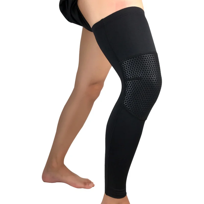 

Sports Basketball Long Knee Protector Brace Leg Sleeve Calf Knee Support Brace Protector Leg Warm Tools Sports Kneepads