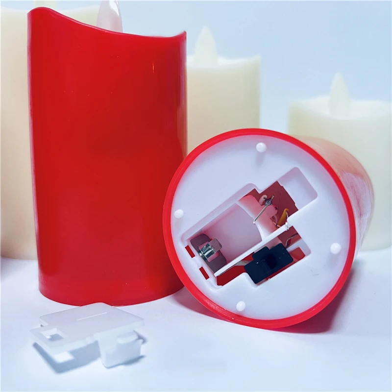 Беспламенные Свечи светодиодная лампа мигающие светодиодные свечи с батарейным