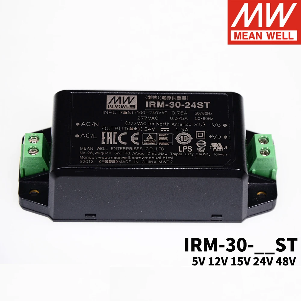 Тайваньская компания MEAN WELL IRM 30 30W 85 В переменного тока на 5 12 15 24 48 постоянного