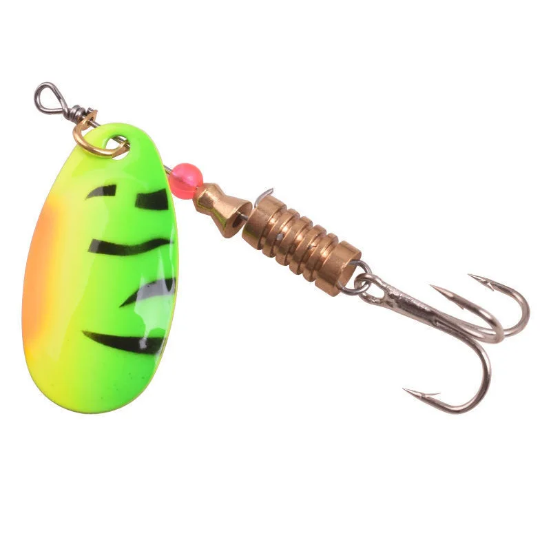 

4.5cm/5.2g Rotating Color Sequin Bait Fake Bait Long Shot Metal Treble Hook Swing Perch Mandarin Fish Fishing Tackle Submerged
