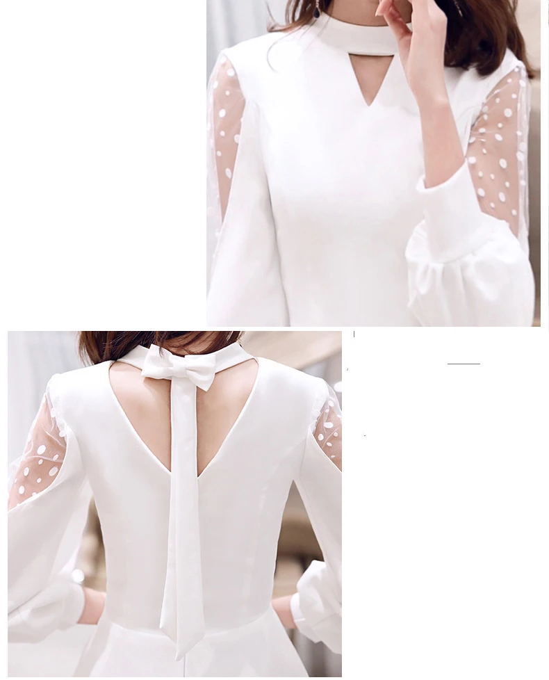 

White Lady Short Party Dress Oriental Women's Evening Cheongsam Elegant Mini Qipao Sexy Slim Gowns Vestidos XS-XXL