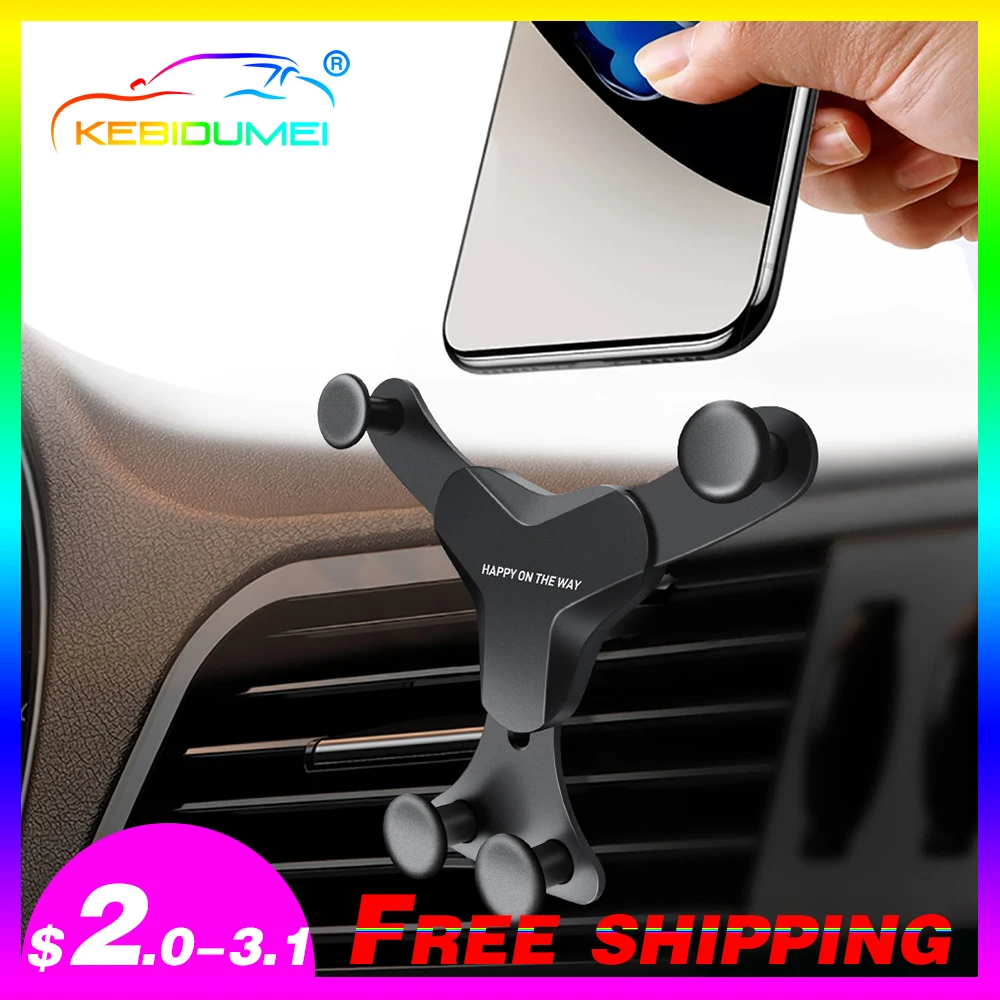 

Gravity Car Holder For Phone in Car Air Vent Mount Clip Cell Holder No Magnetic Mobile Phone Stand Support Smartphone Voiture