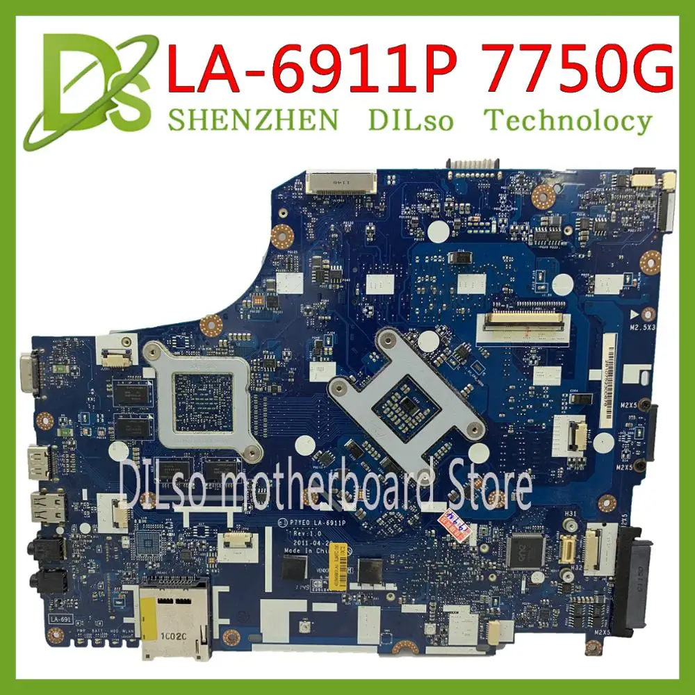 Kefu LA-6911P motherbaord для acer aspire 7750 7750G материнская плата ноутбука MBRN802001 P7YE0 LA-6911P 3AMFG тестирование