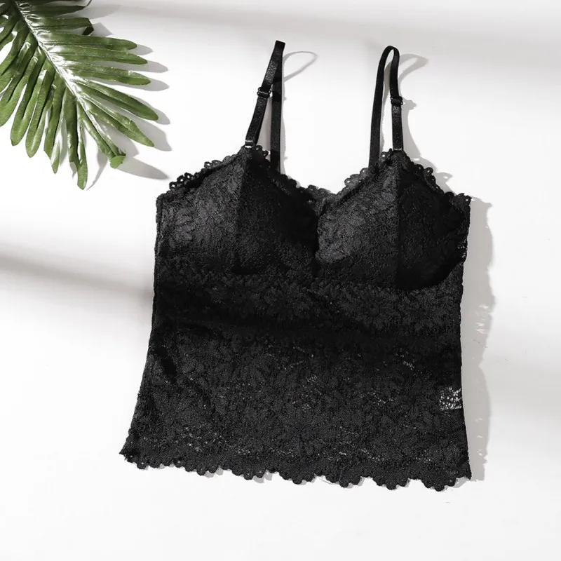 Liva корсет для девочек кружевные топики женщин Мягкие Съемные мягкие v-образные