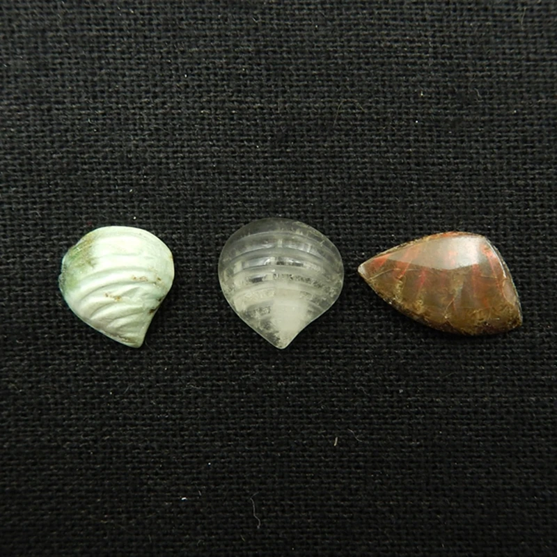 Натуральный камень аммония зеленая бирюза дымчатый Кабошон Пары 12x11x5 мм 16x10x2 13x11x5