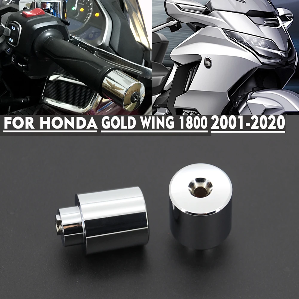 

For HONDA GOLDWING 1800 GL1800 GL 1800 2001-2020 F6B 2013-2020 Motorcycle end bar counterweight handlebar end chrome bar ends