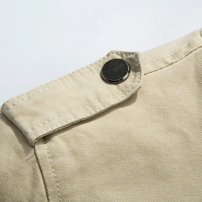 

New Men's Jacket Coat Male Stand Collar Slim Fat Cotton Streetwear Casual Jacket Men Ourwear Clothing 4XL AF1610